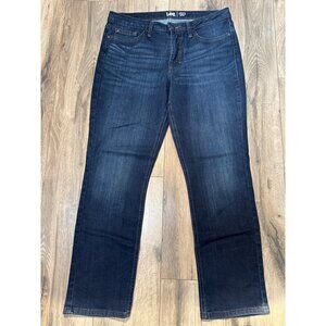 Lee Womens 16 Regular Fit Straight Leg Mid Rise Jeans Dark Wash